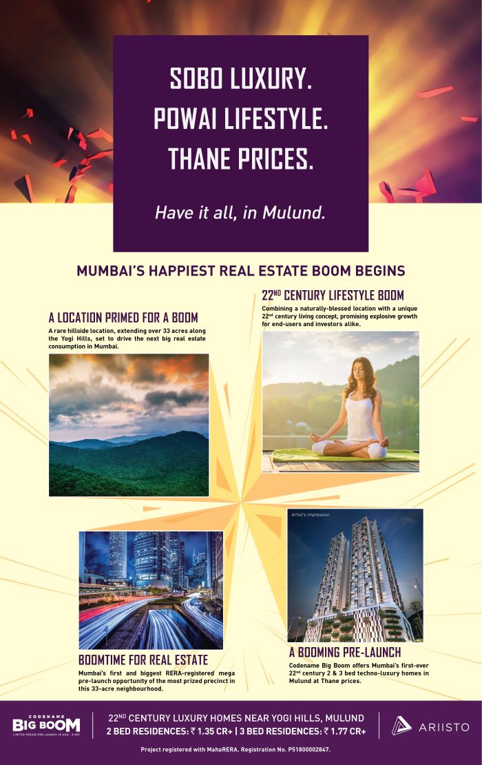 Buy 2 & 3 BR residences starting @ 1.35 cr. at Ariisto Codename Big Boom in Mumbai